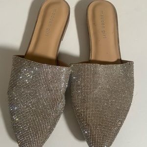 Madden Girl Silver Rhinestone Shoes
